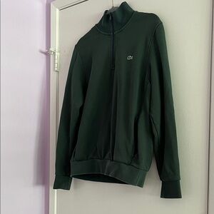 Lacoste Forest Green Half-Zip Pullover